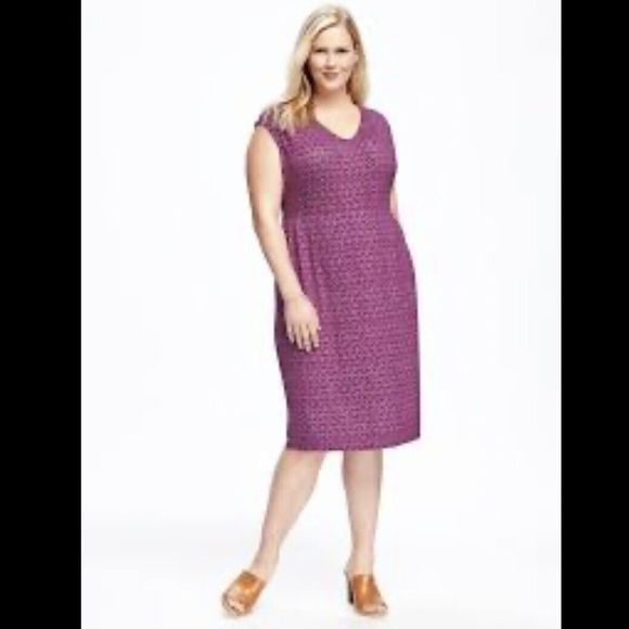 Old Navy Womens Plus Size 2X Purple Sleeveless Jersey Dress - Picture 1 of 11